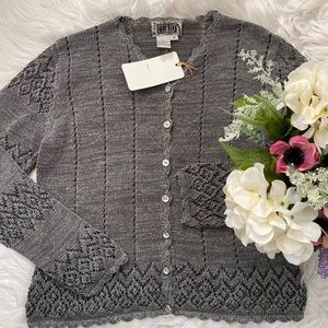 SOLD- Curio by Anthropologie Knit Button Sweater